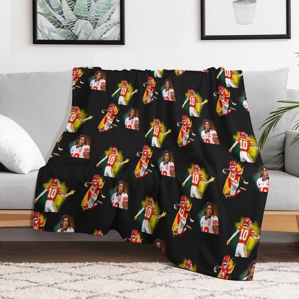 Isiah Pacheco HD Sticker Set  T Shirt Anti-pilling Throw Blanket
