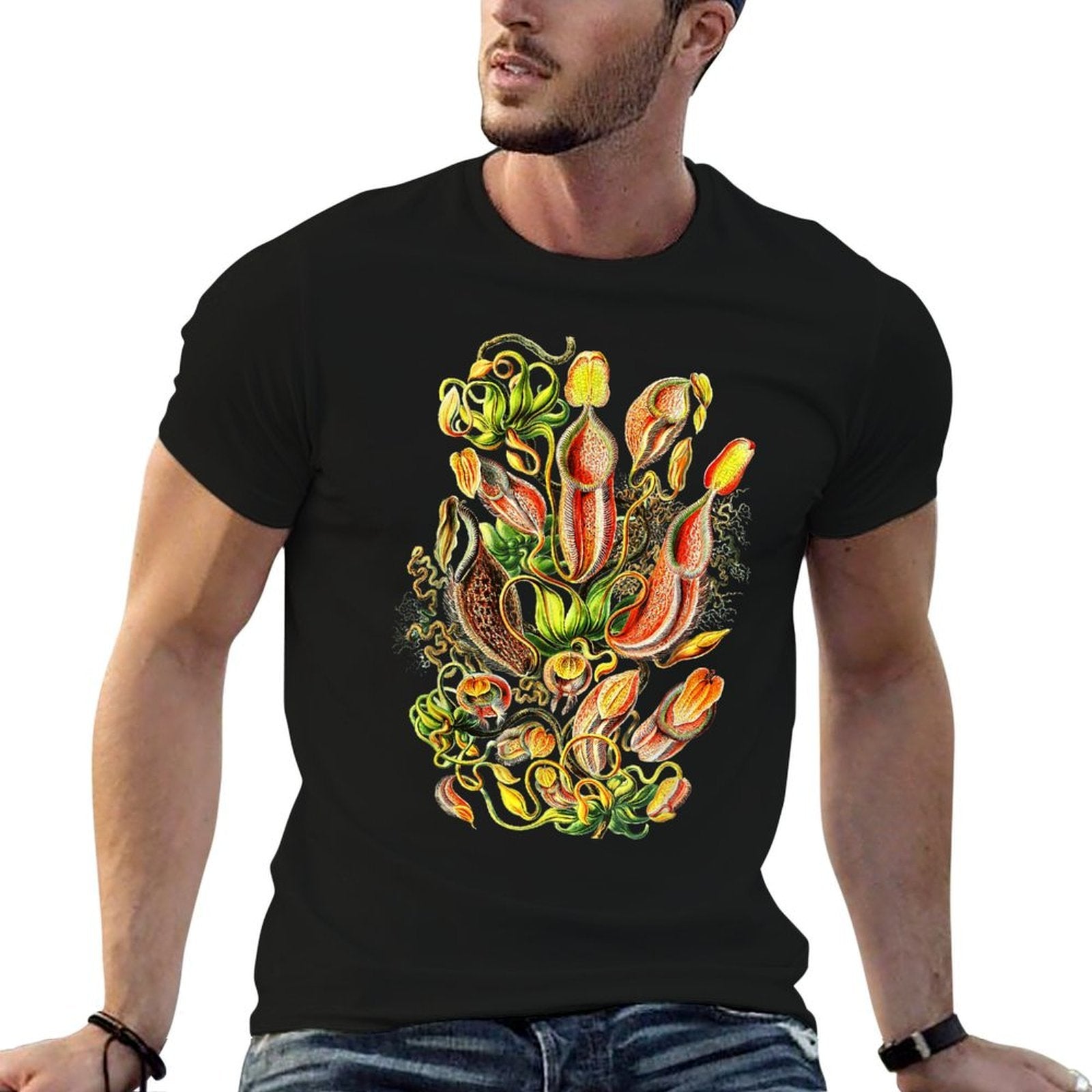 Carnivorous Plant Vintage Botanical Pitcher Plants  Soft T-Shirt