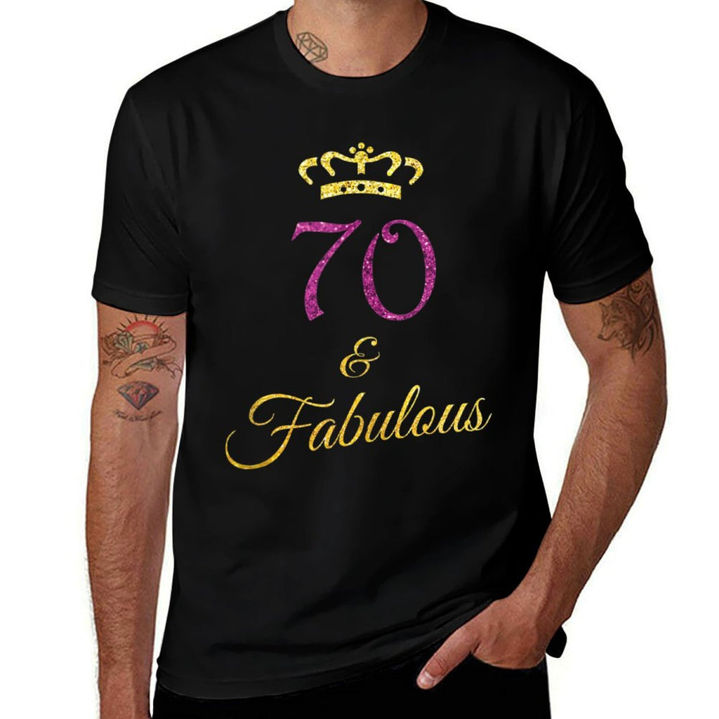 70th Birthday Cute 70 Year Old Gift Tshirt Men Womens  Breathable T-Shirt