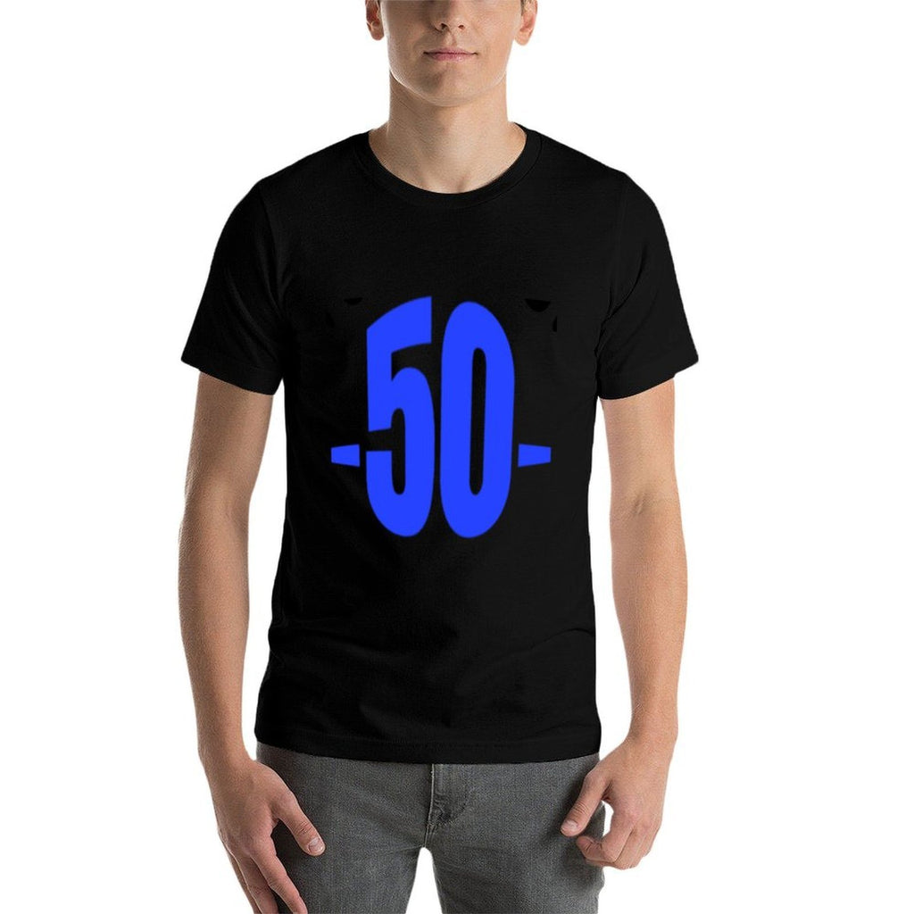 50 More Fun Than Two 25 Year Olds Funny 50th Birthday Gift  Ribbed Collar T-Shirt