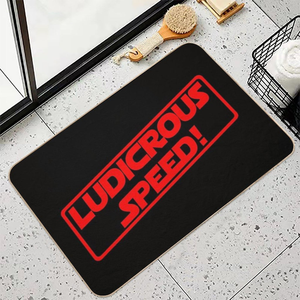 Ludicrous Speed! (Red Version)  Multi-Purpose Bath Mat