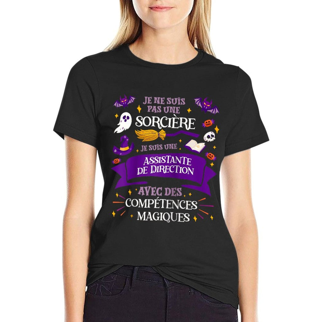 Pas Une Sorcière Je Suis Une Assistante De Direction Cadeau Raglan Baseball  Soft T-Shirt