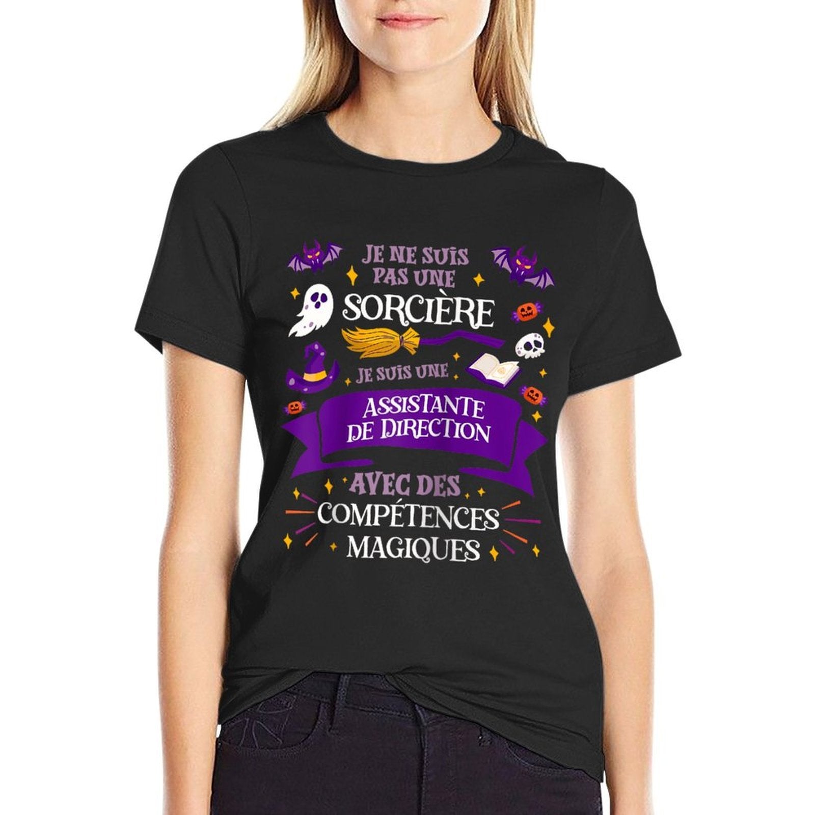 Pas Une Sorcière Je Suis Une Assistante De Direction Cadeau Raglan Baseball  Soft T-Shirt
