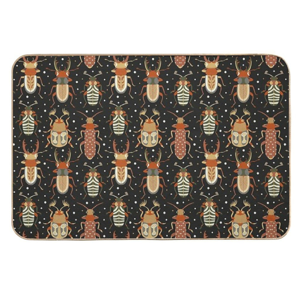 Retro Bugs  Toxin-Free Bath Mat