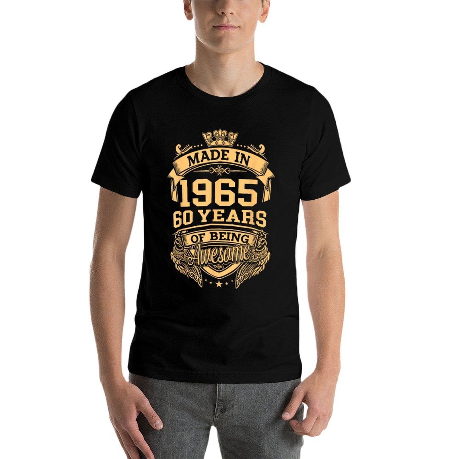 Made In 1965 60 Years Of Being Awesome Vintage 60th Birthday  Affordable Price T-Shirt