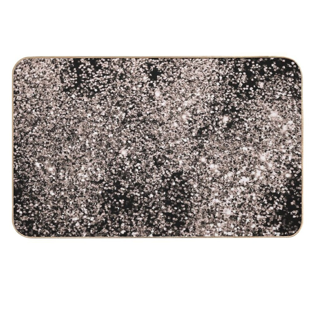 Rose Gold Glam #1 (Photo of Glitter Only - Not Reflective)  Eco-Friendly Bath Mat