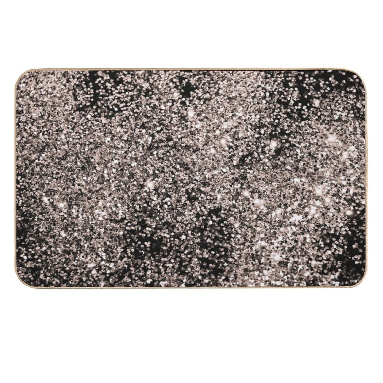 Rose Gold Glam #1 (Photo of Glitter Only - Not Reflective)  Eco-Friendly Bath Mat