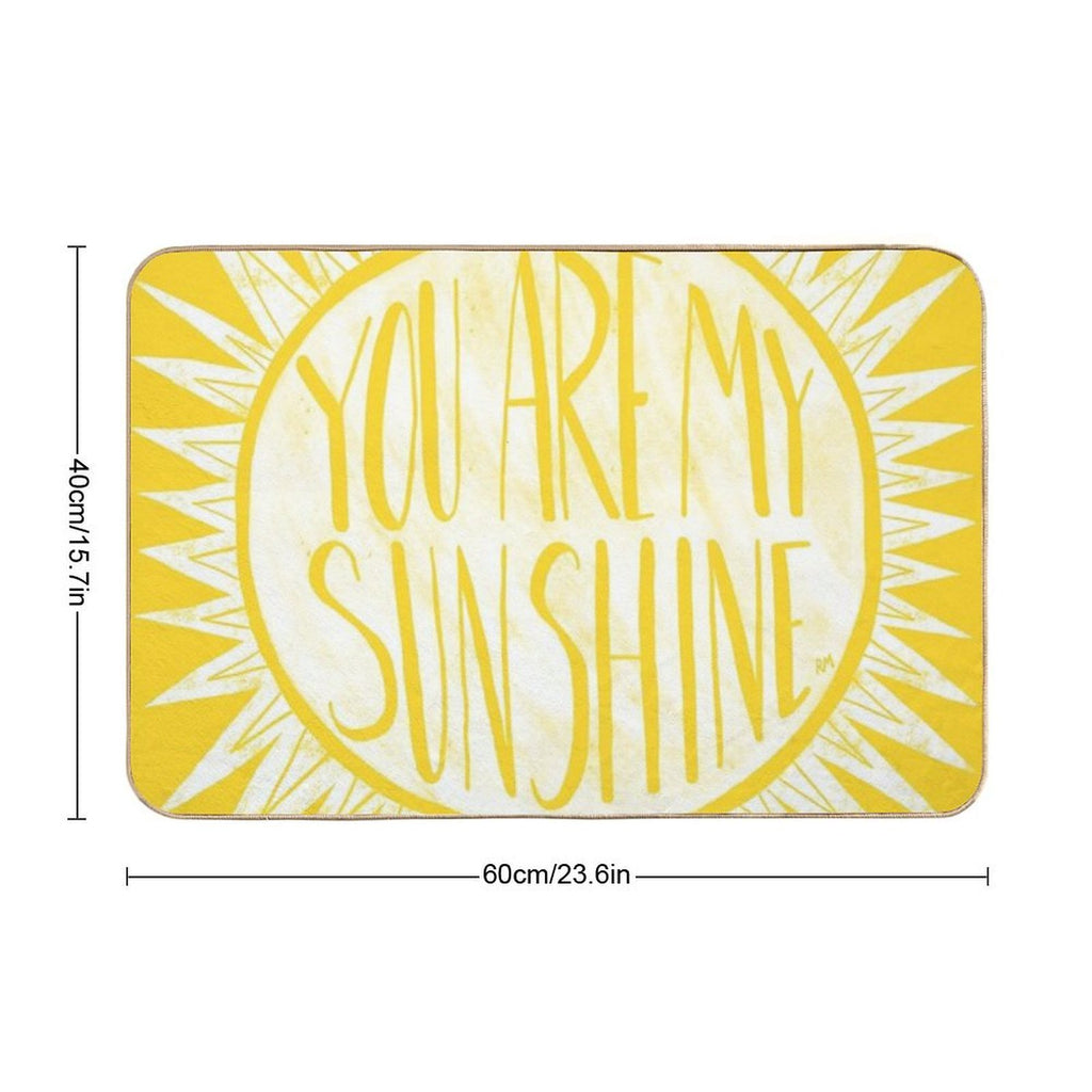 You Are My Sunshine  Repositionable Bath Mat