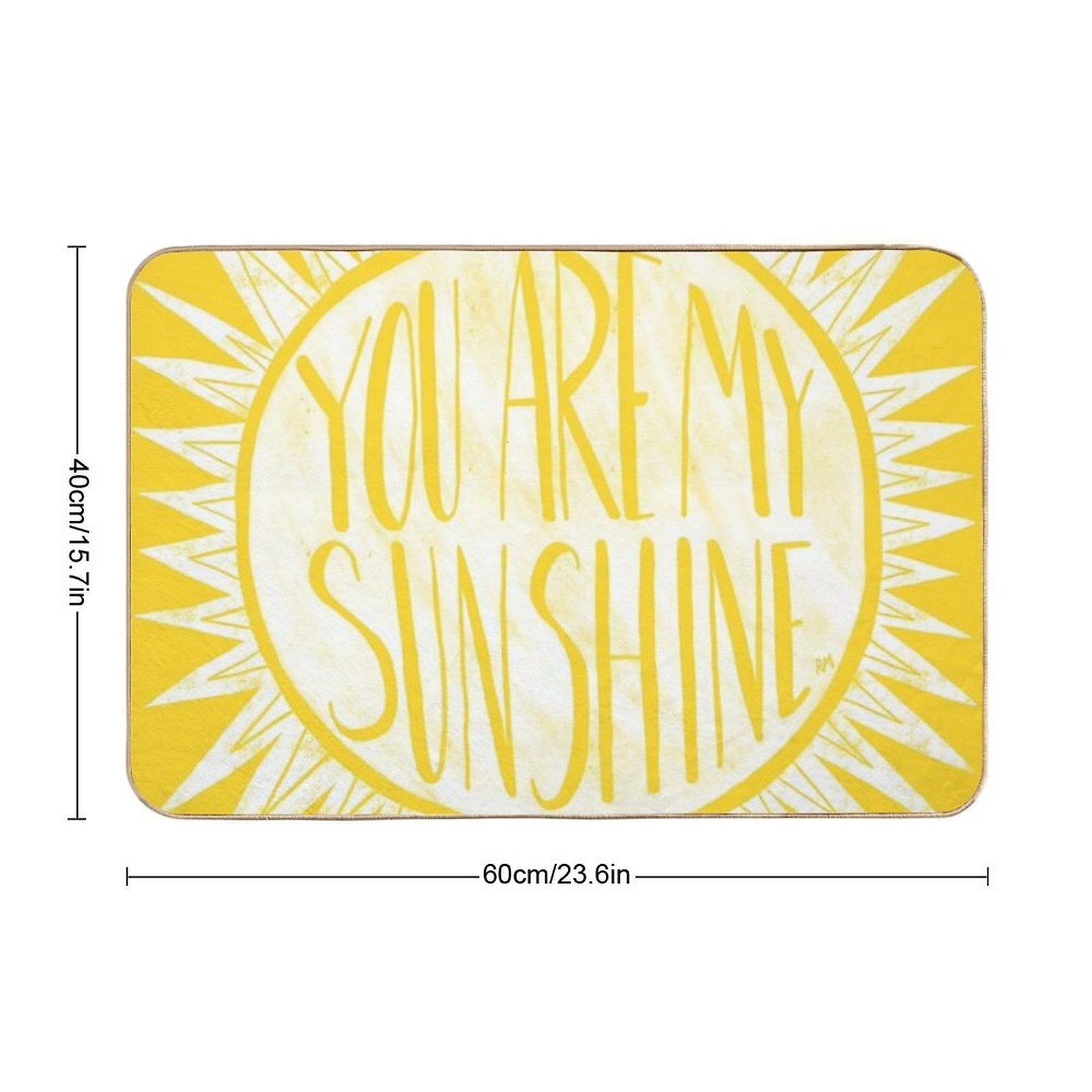 You Are My Sunshine  Repositionable Bath Mat