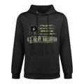 Vintage U.S Army Daughter With Camo American Veteran Machine Washable Hoodie