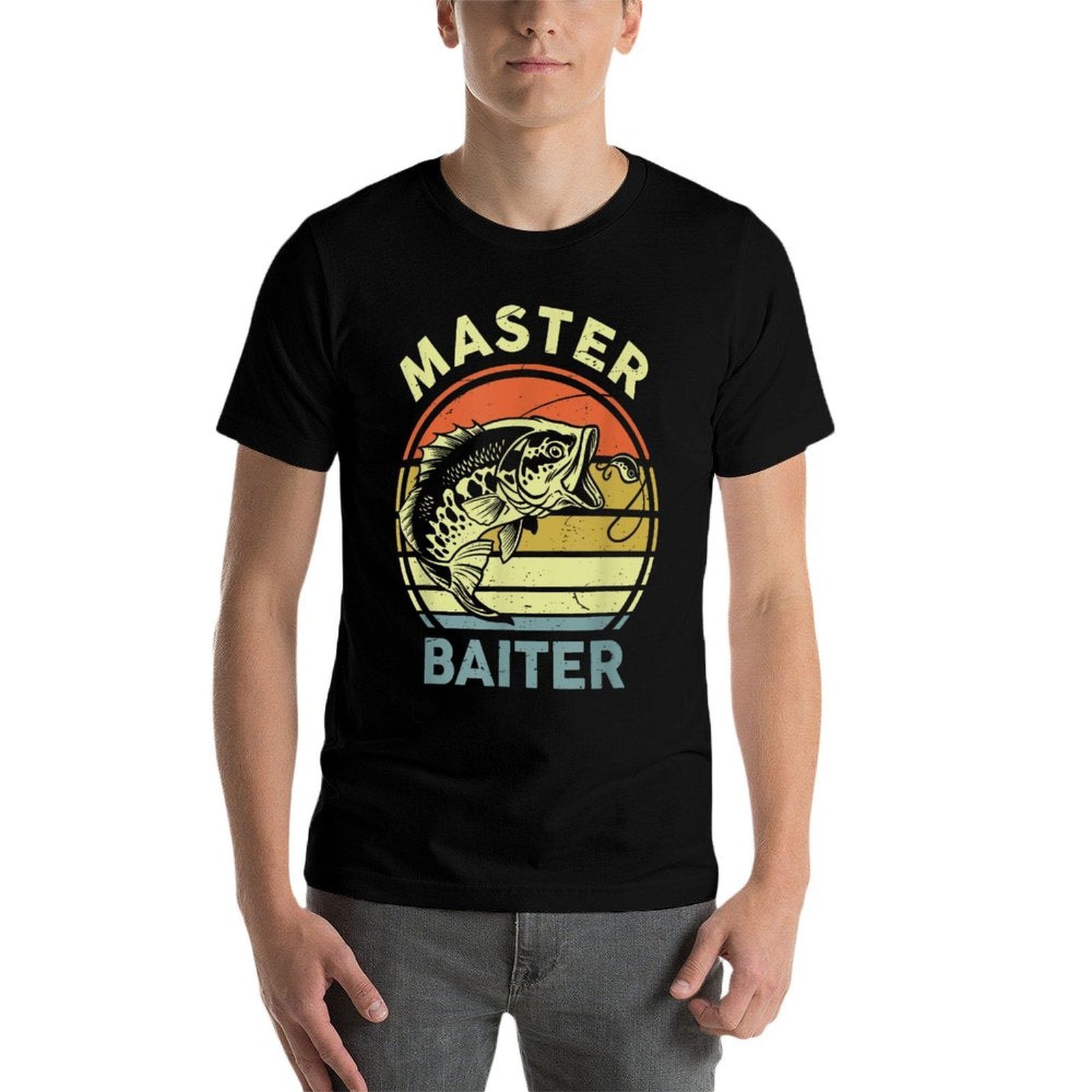 Fishing-Shirt Dad Grandpa Master-Baiter Funny  Odor-resistant T-Shirt