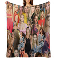 Madelyn Cline Super Fine Beautiful Actress Aesthetic Collage - 1 All-season Throw Blanket