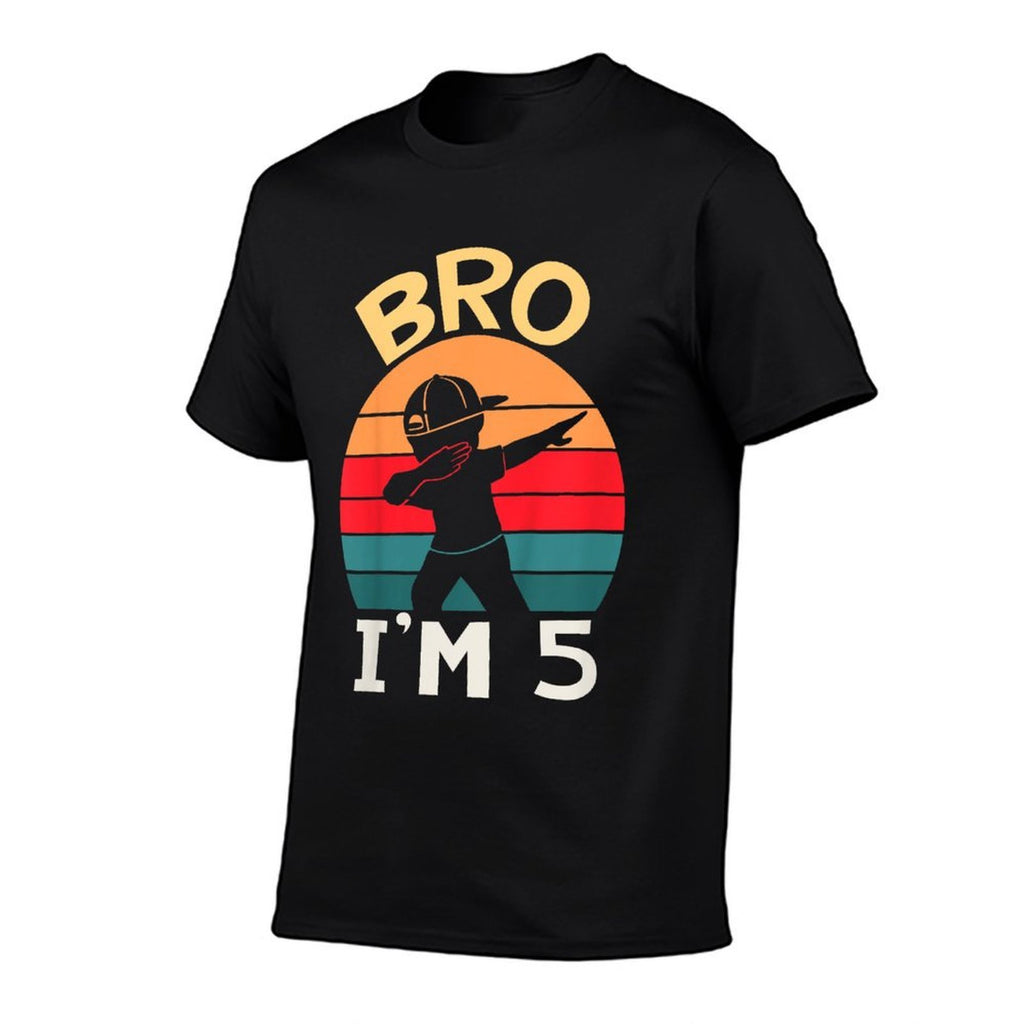 Kids Bro I’m 5 Year Old Five Fifth Party 5th Birthday Boy  Affordable Price T-Shirt
