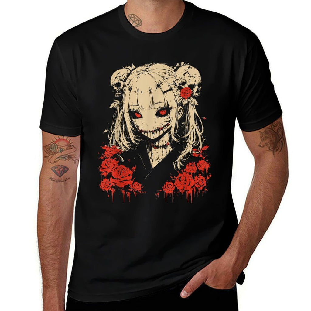 Horror Anime Manga  Japan Japanese Creepy Kawaii Goth  Odor-resistant T-Shirt