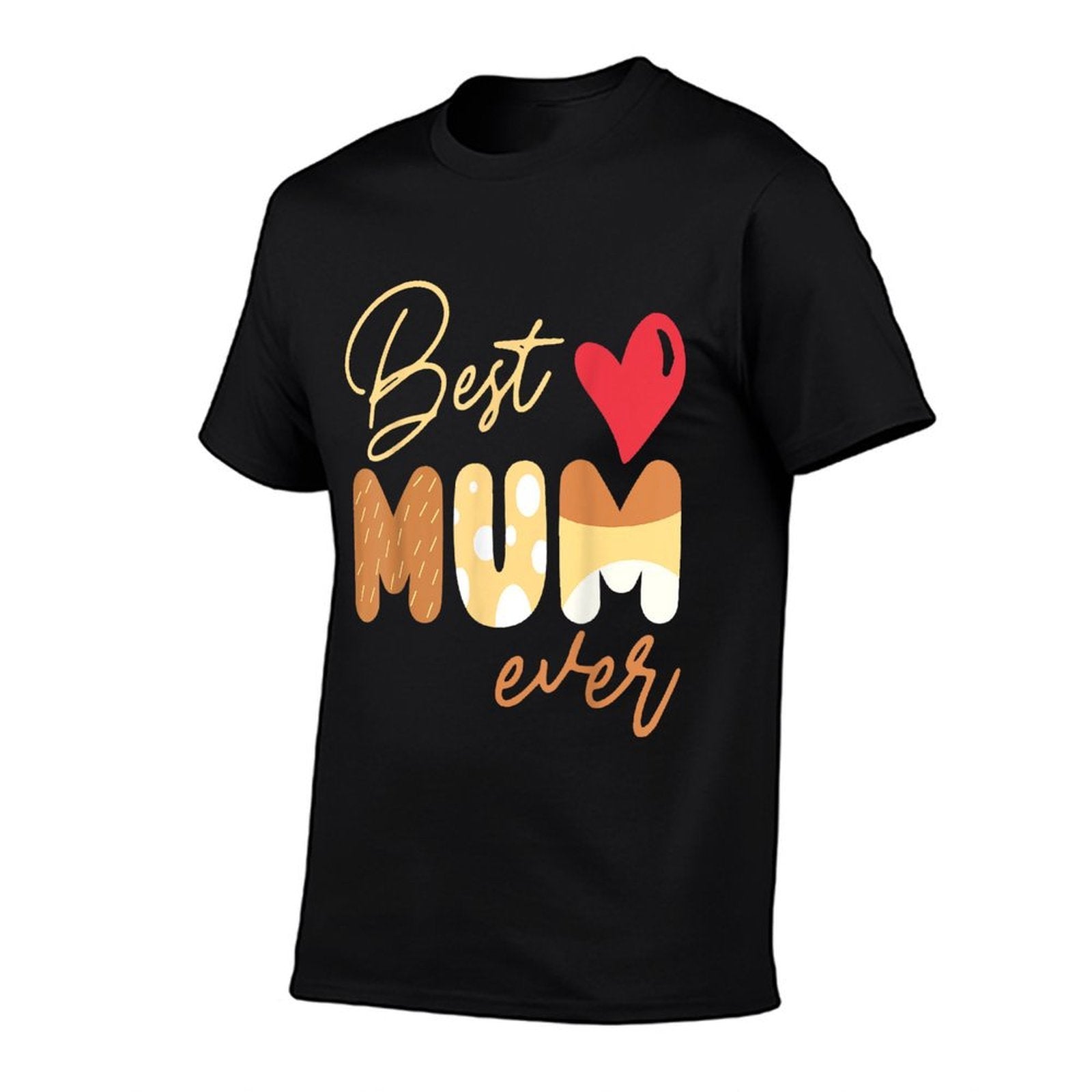 Best Mum Ever Funny For Womens Mom Mothers Day  Heathered Texture T-Shirt