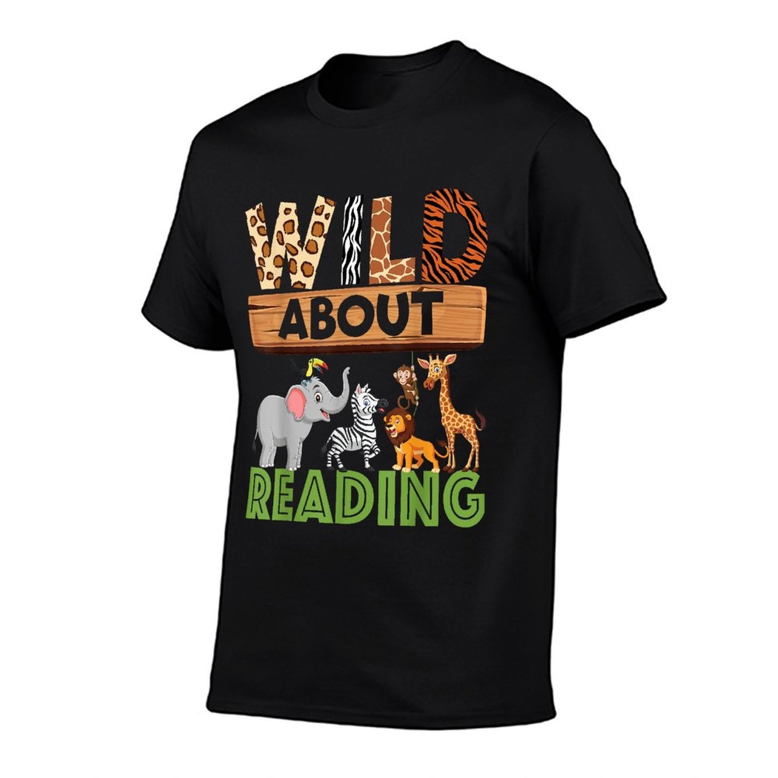 Wild About Reading Teacher Reading Books Back To School  Graphic-printed T-Shirt