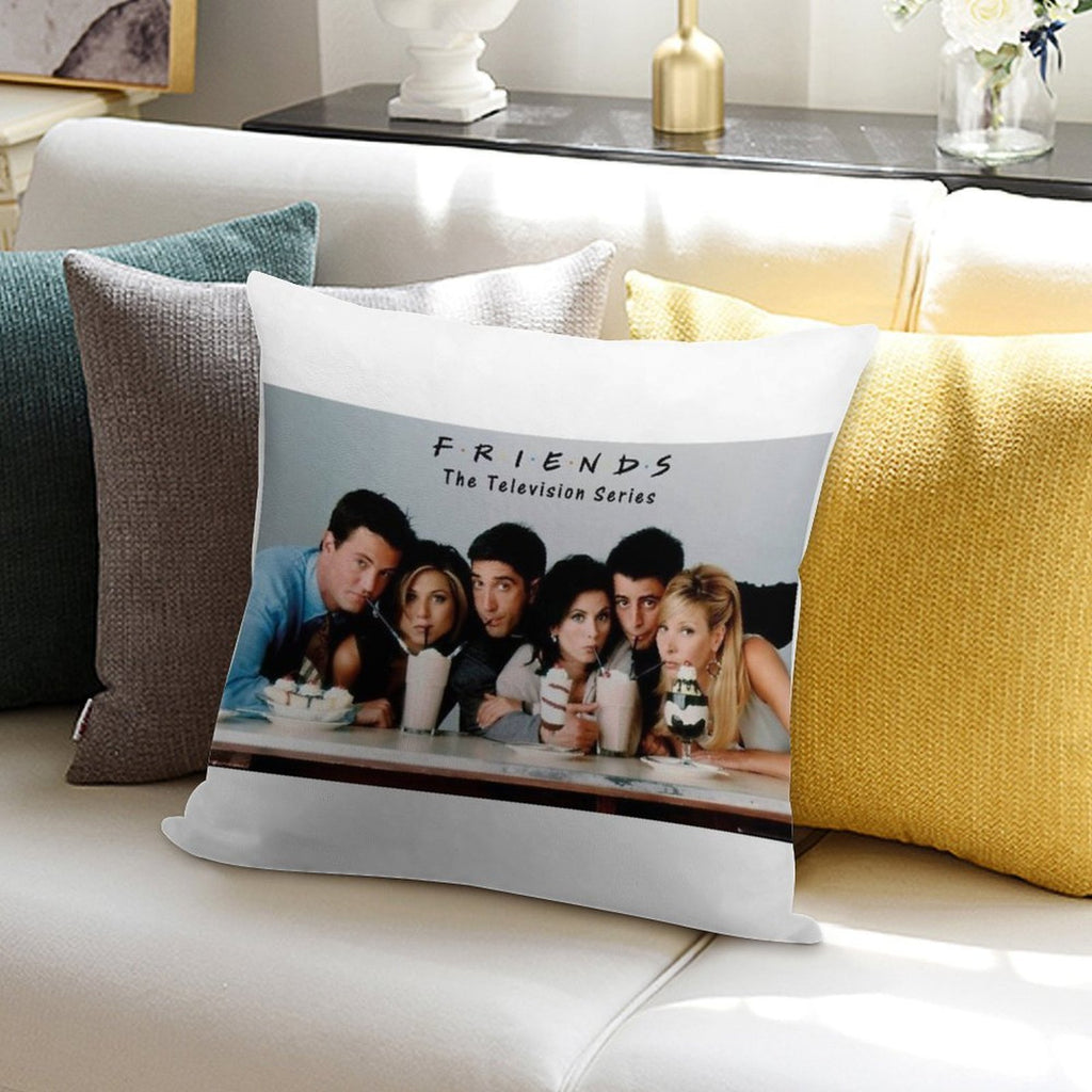 Friends Milkshake Soft Bedroom Essential Throw Pillow