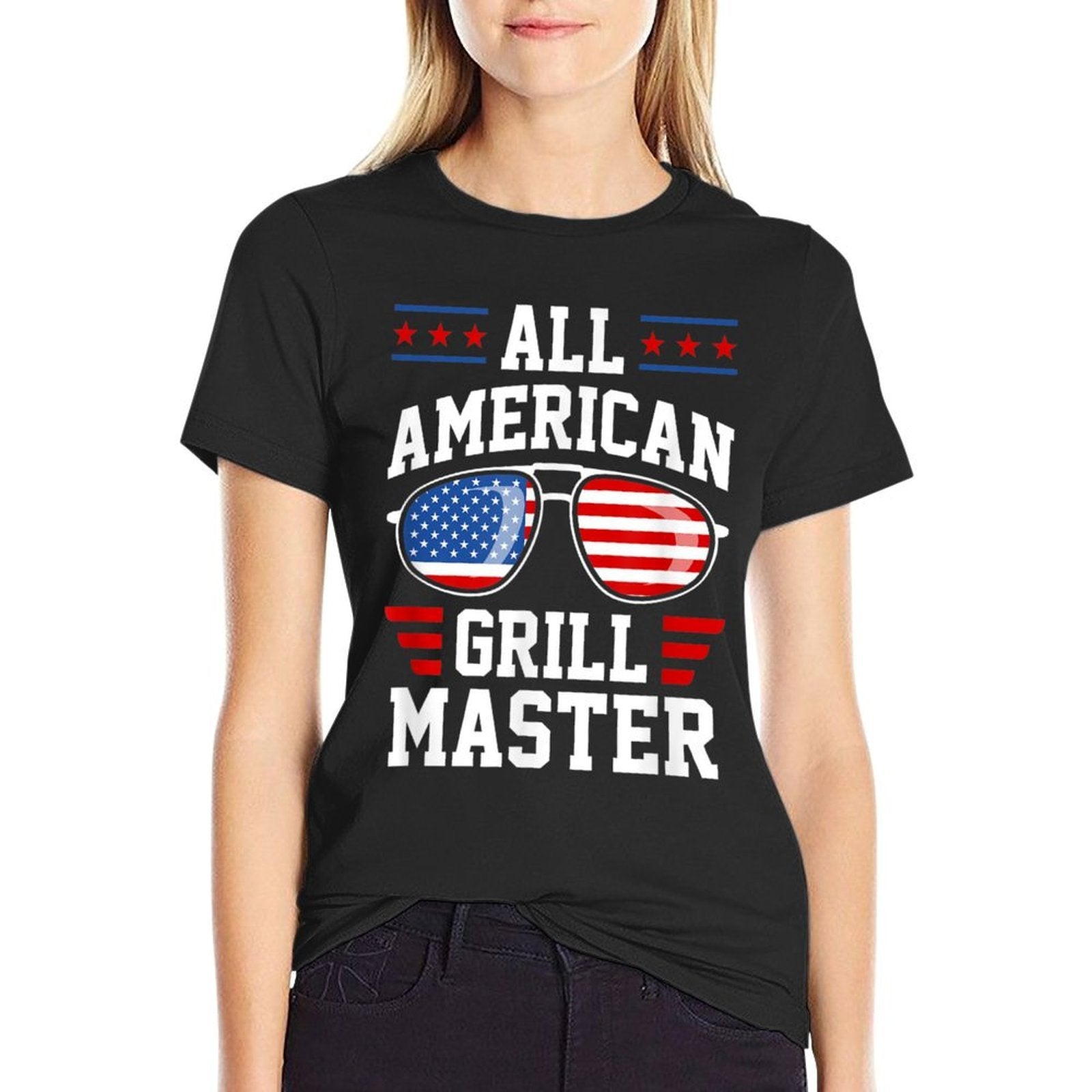 All-American Grill Master USA American Patriotic  Versatile T-Shirt