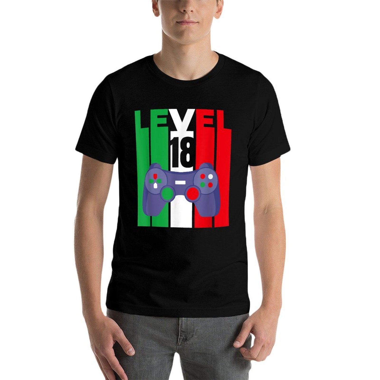 Level 18 Years 18th Happy Birthday  Slim-fit Cut T-Shirt