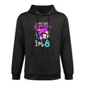 Spa Birthday Party Let's Get Pampered I'm 8 Girls 8th Bday Kangaroo Pocket Hoodie
