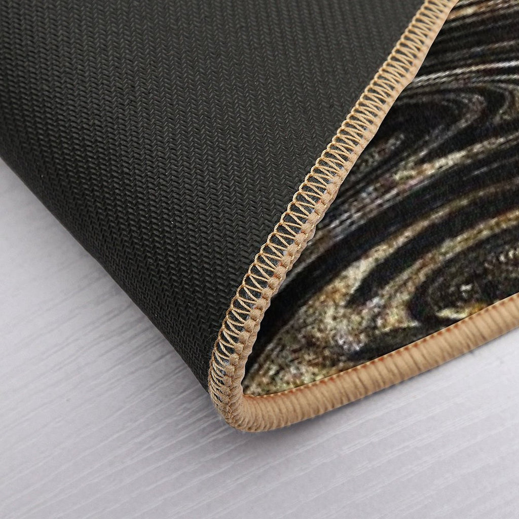 Black Gold Marble  Rapid-Drying Bath Mat