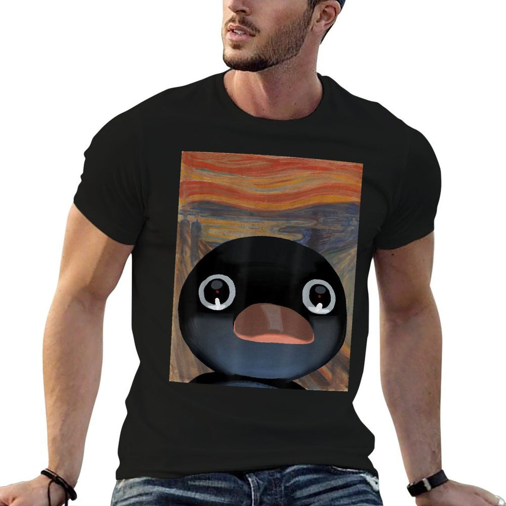 Penguin Noot Scream Funny Penguin Meme  Quick-drying T-Shirt