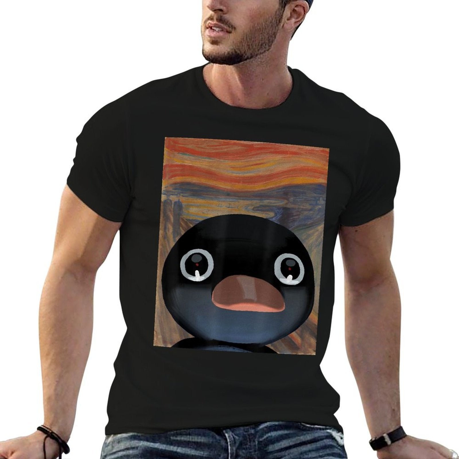 Penguin Noot Scream Funny Penguin Meme  Quick-drying T-Shirt