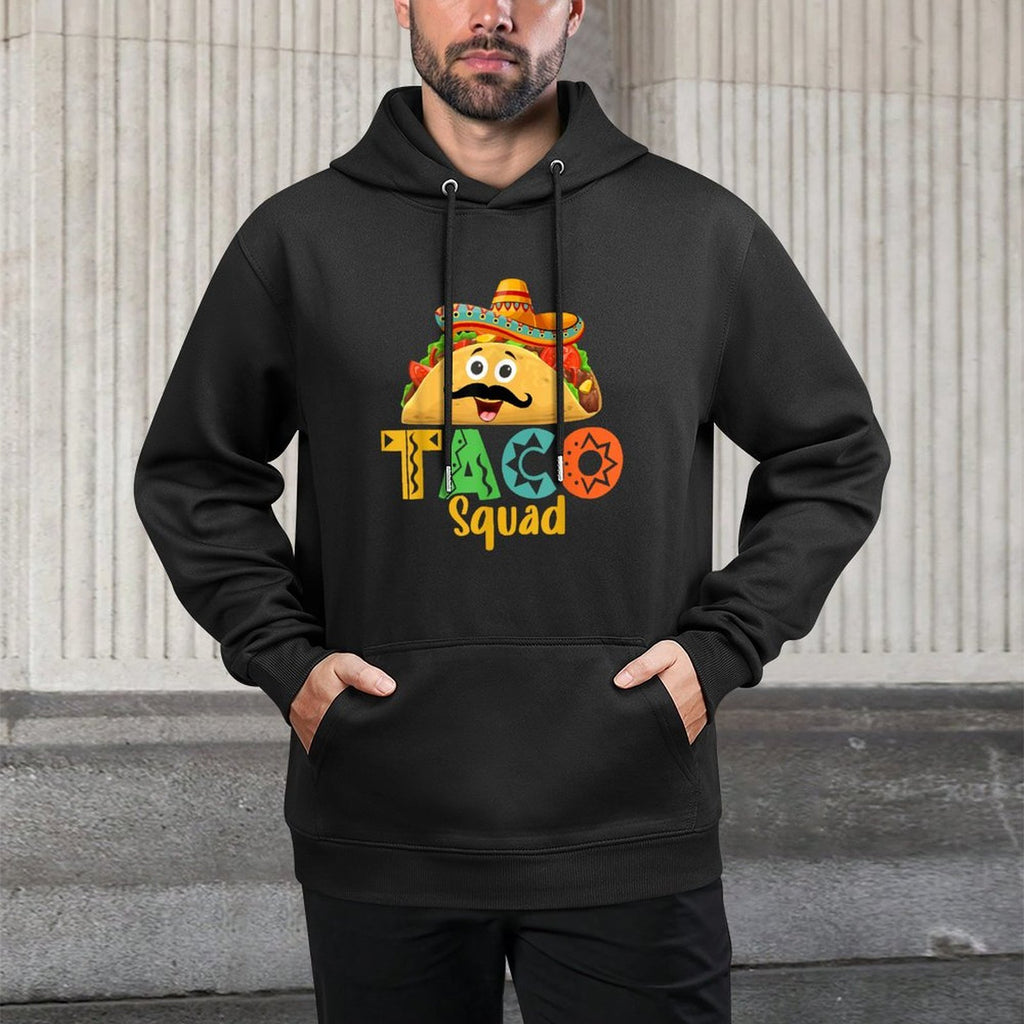 Mexican Food Lover Cinco De Mayo Taco Squad Cotton-Polyester Blend Hoodie
