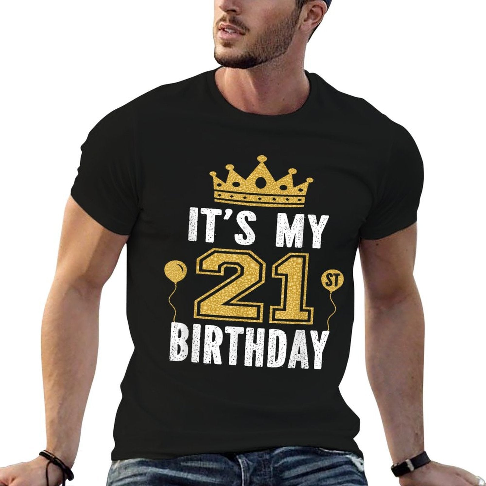 It's My 21st Birthday Gift For 21 Years Old Man And Woman  Graphic-printed T-Shirt