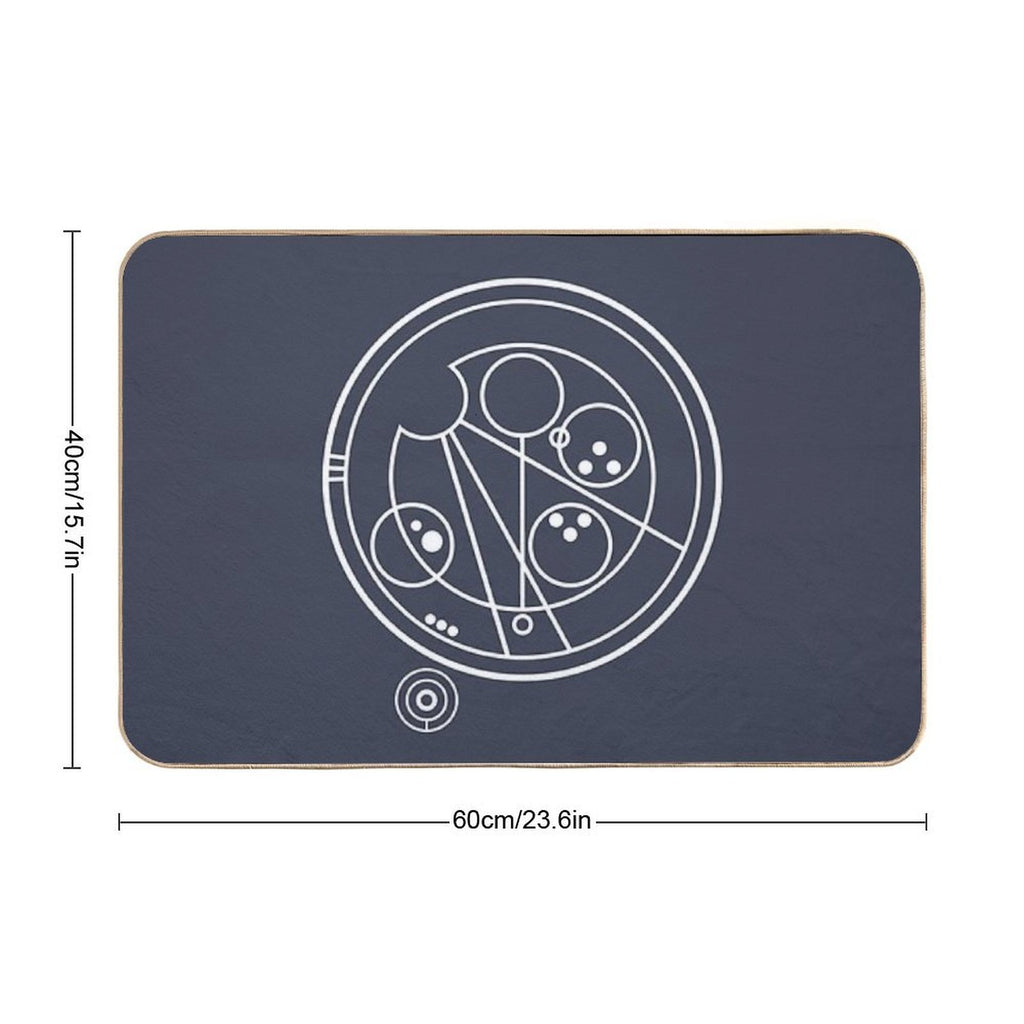 Allons-y! White  Versatile Bath Mat