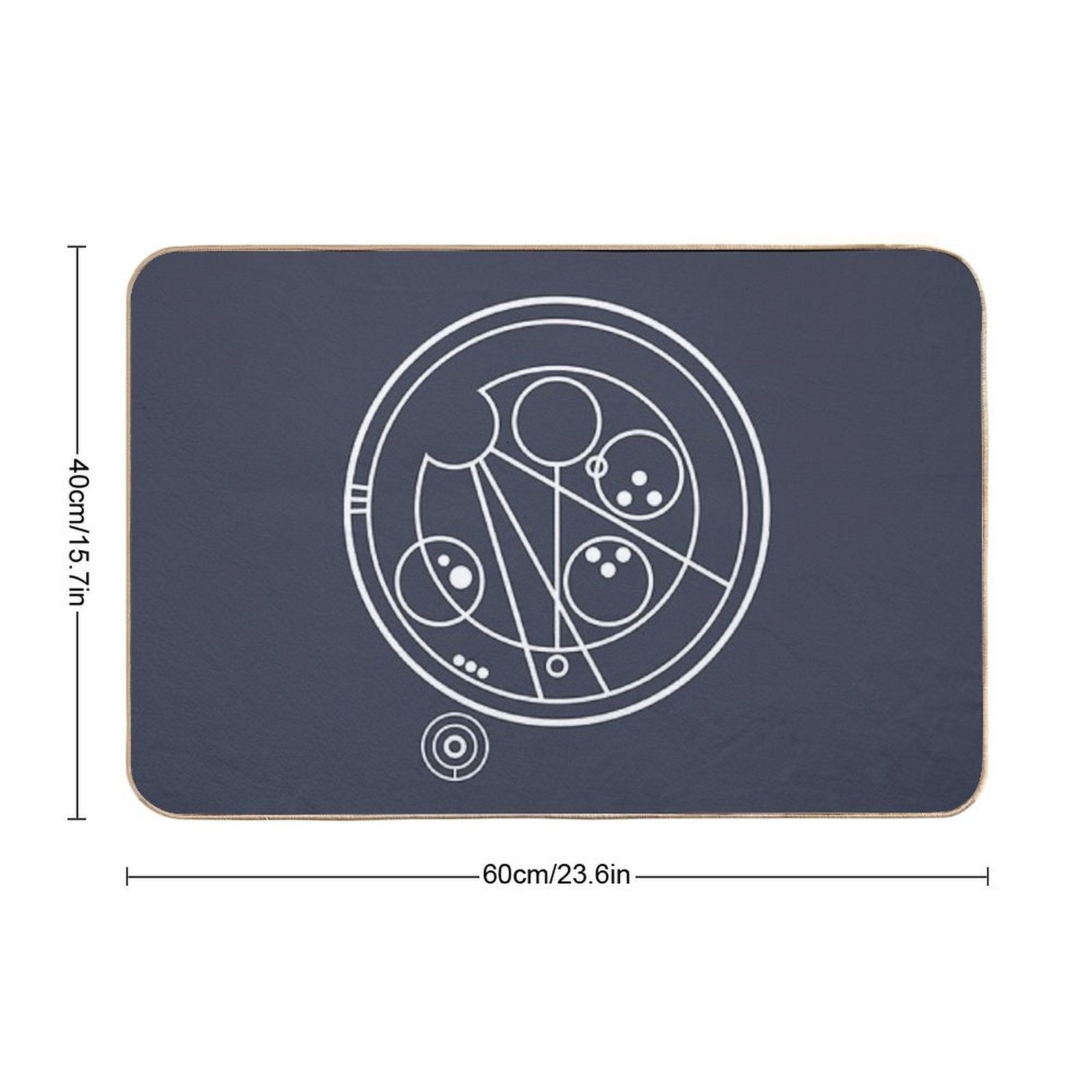 Allons-y! White  Versatile Bath Mat