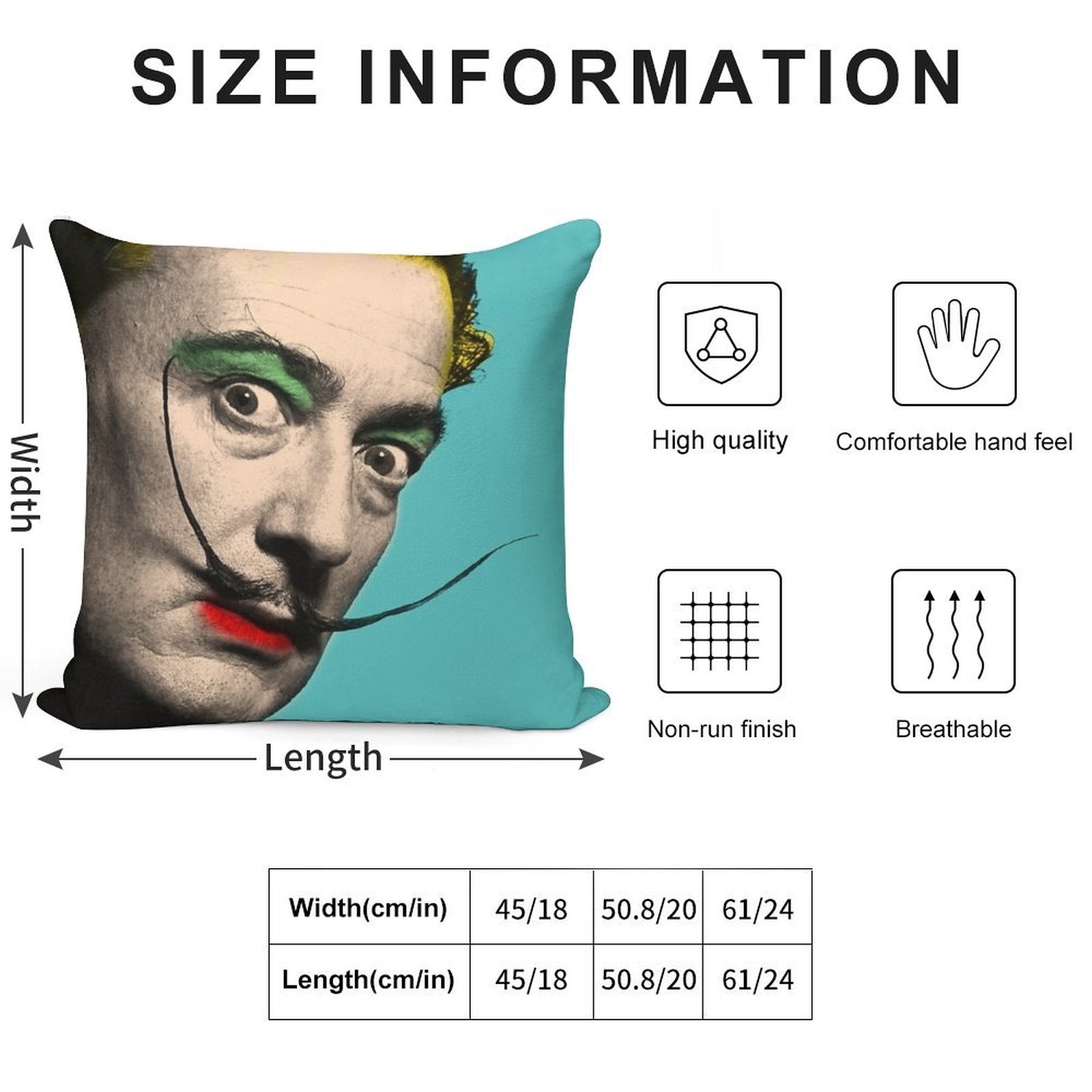 Salvador Dali Soft Anti-Pilling Throw Pillow