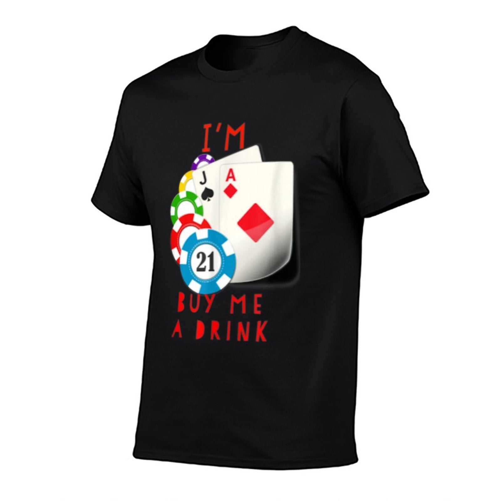 21st Birthday Drinking Tshirt for Men Or Women  Polyester Blend T-Shirt