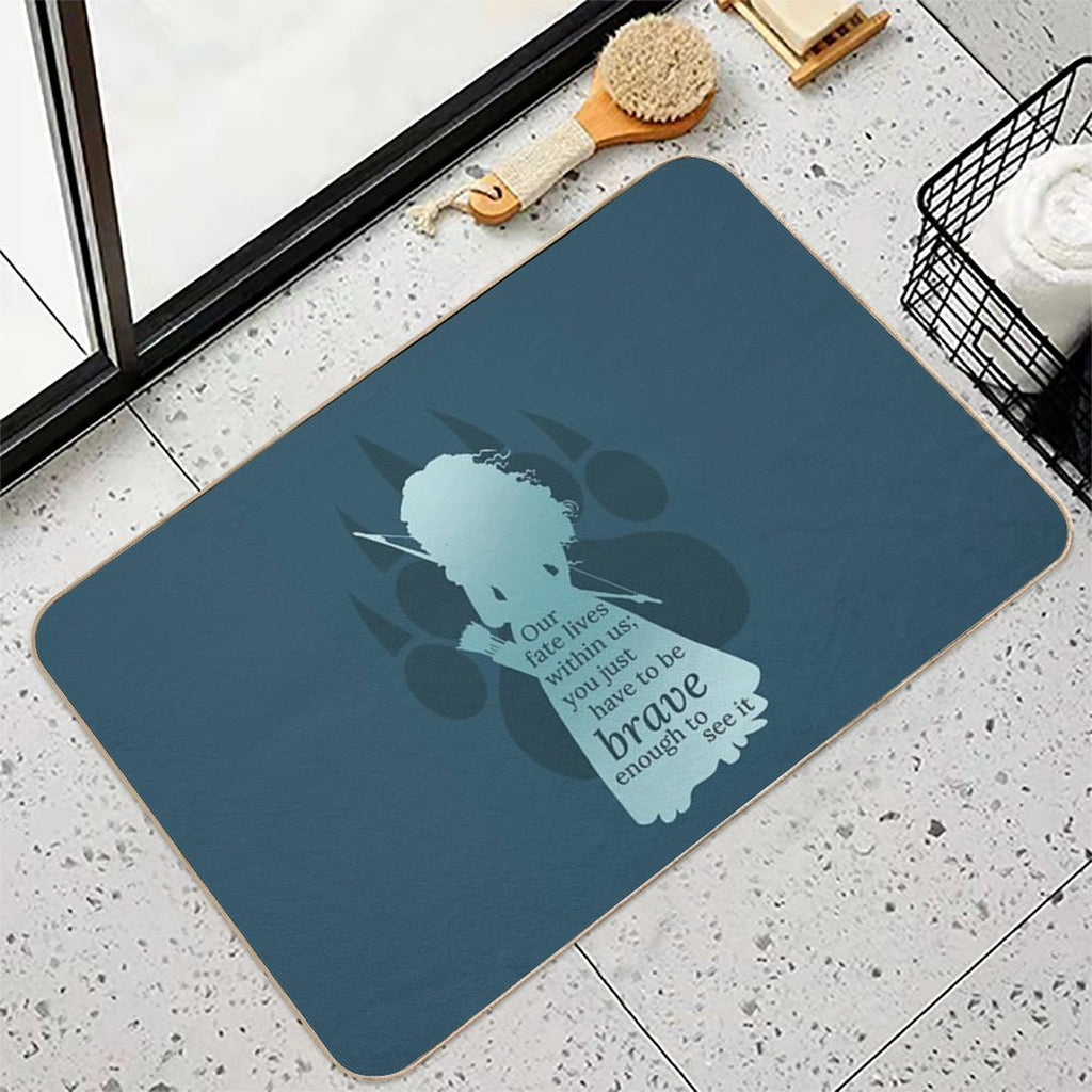 Brave Merida  Repositionable Bath Mat