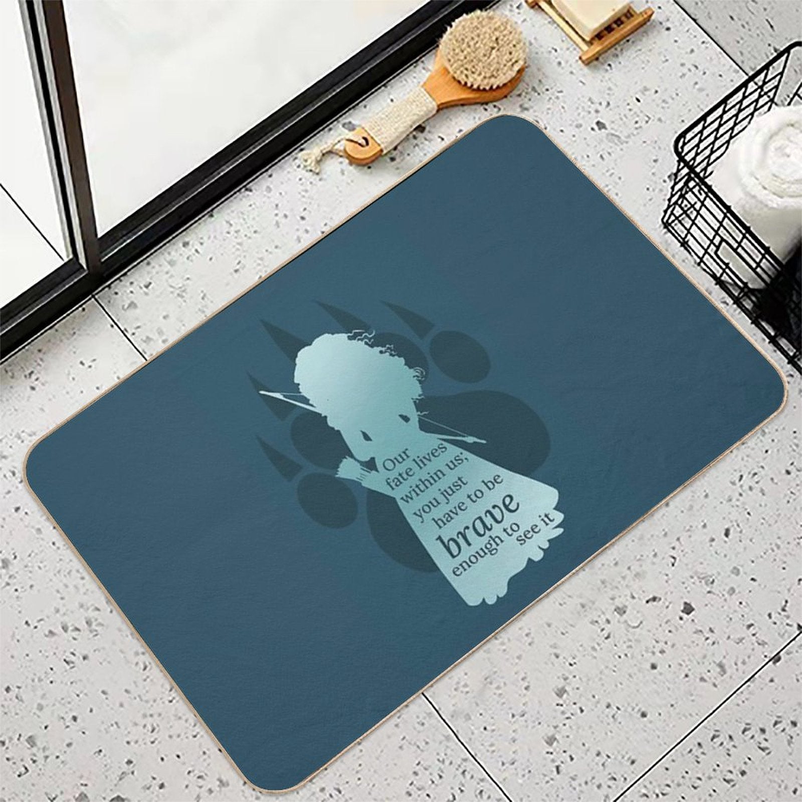 Brave Merida  Repositionable Bath Mat