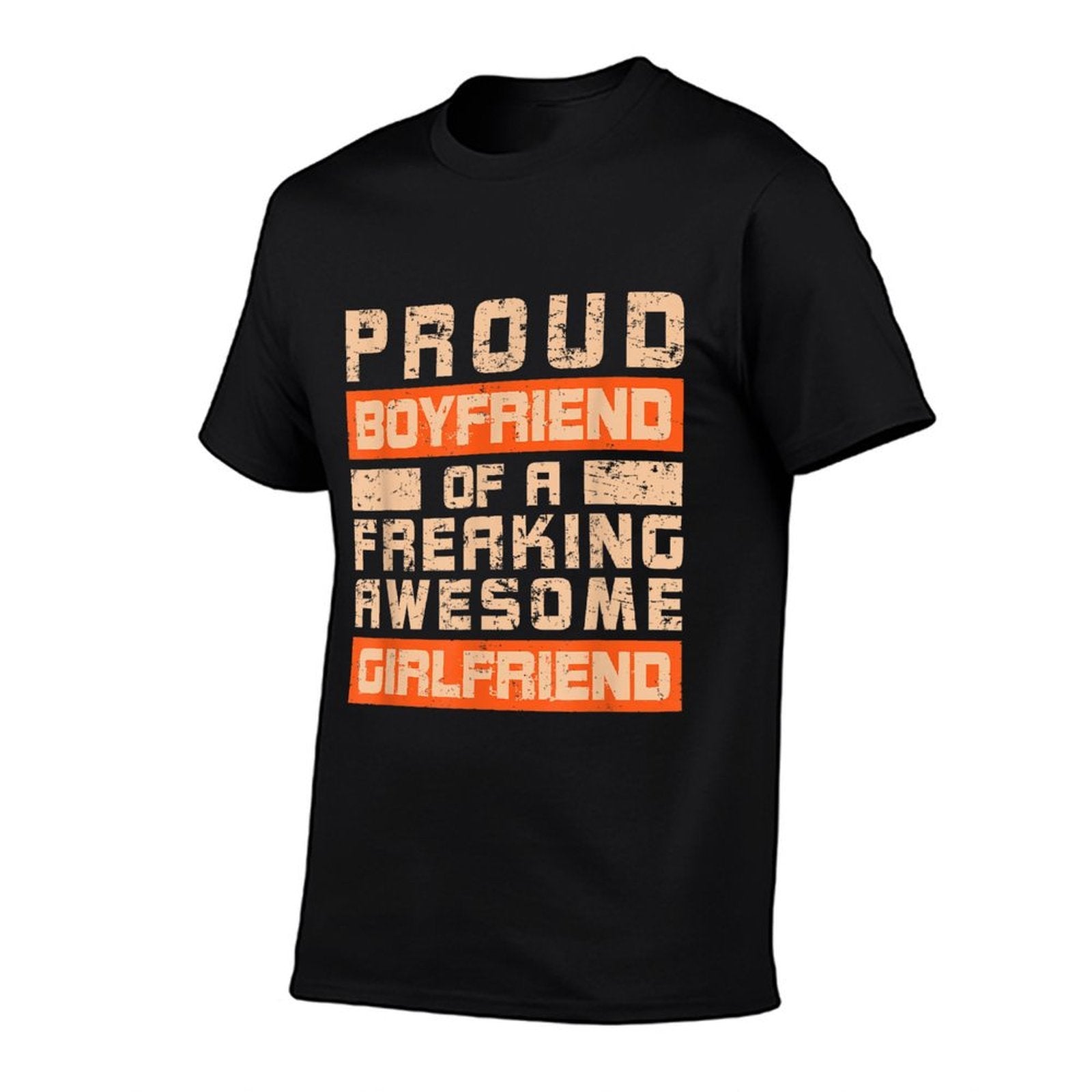 Proud Boyfriend of A Freaking Awesome Girlfriend Gift Men  Graphic-printed T-Shirt