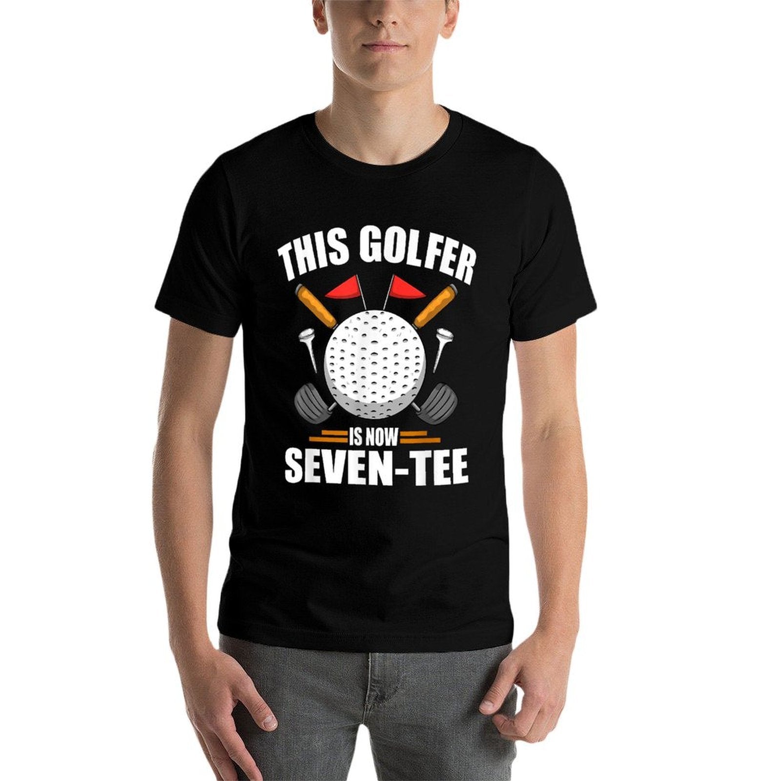 Birthday Golfs For Men 70th Year Old Golfer Golfing  Eco-friendly Material T-Shirt