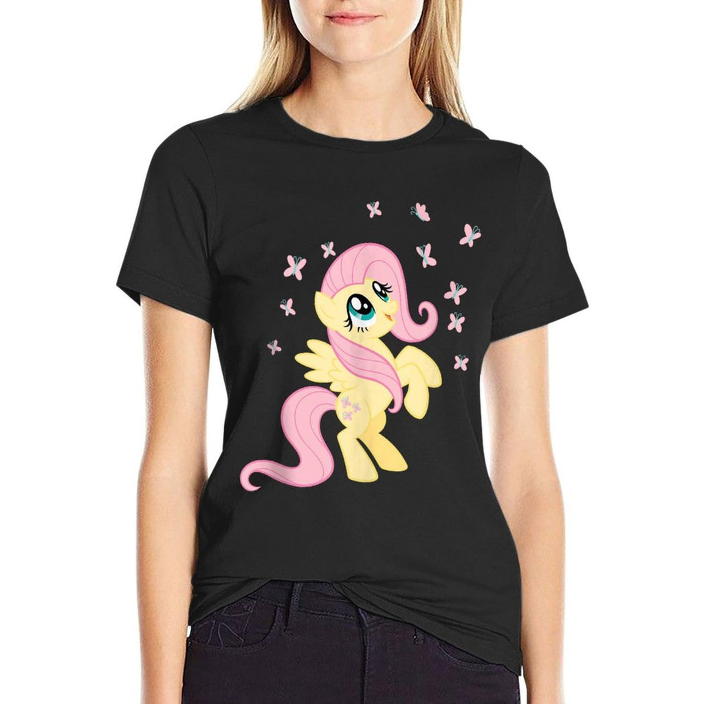 My Little Pony Fluttershy Surrounded By Butterflies  Durable T-Shirt