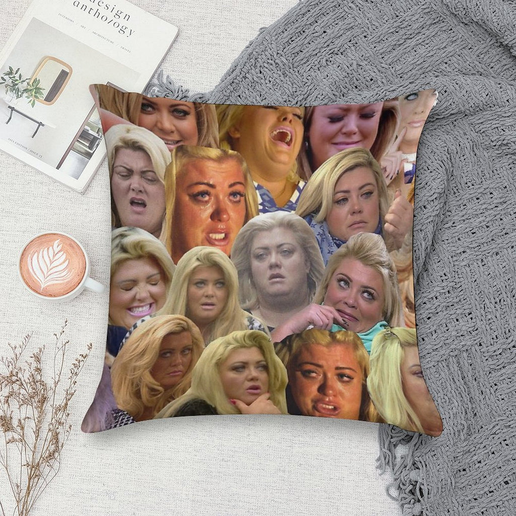 THE MANY MOODS OF GEMMA COLLINS Soft Multiple Sizes Throw Pillow