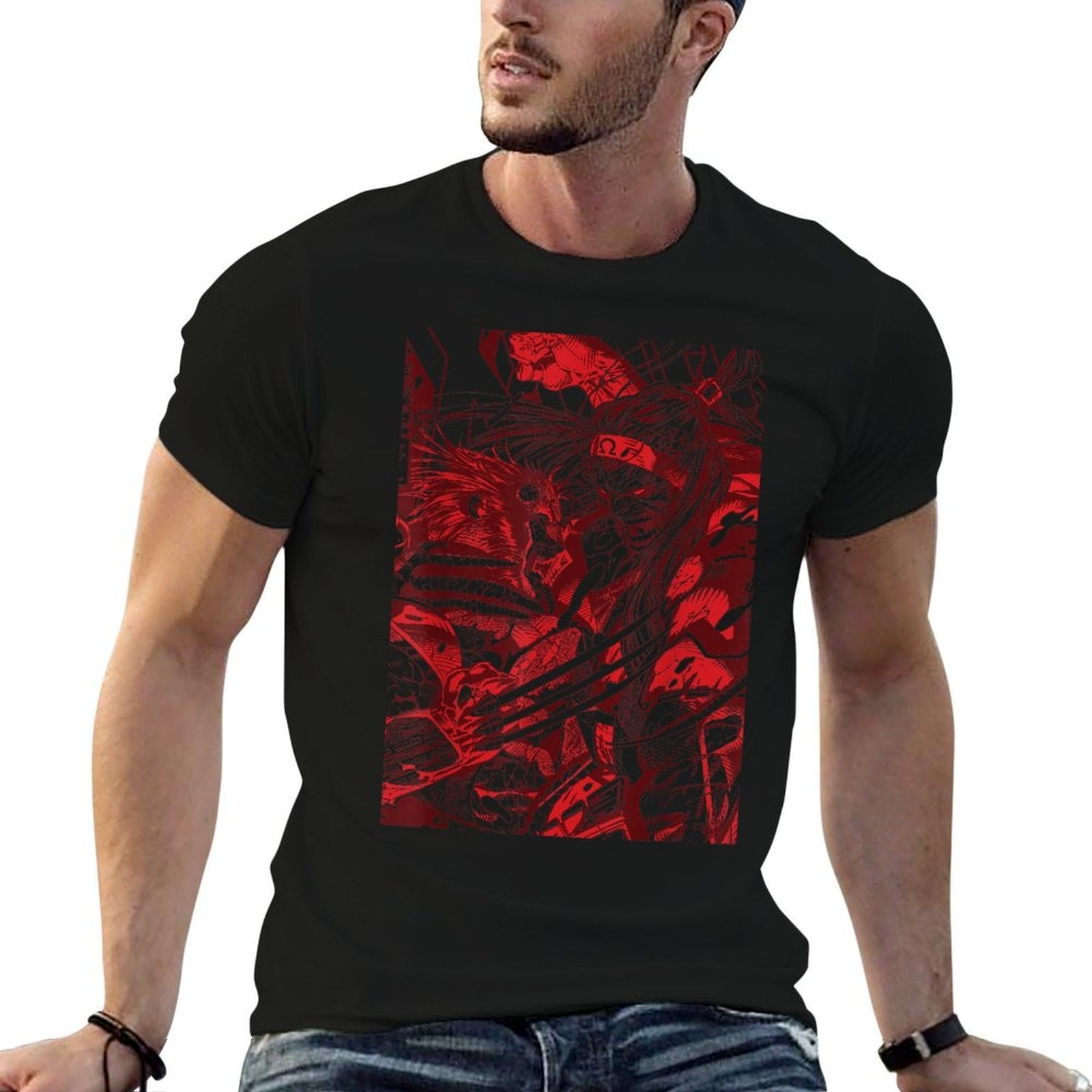Marvel Omega Red Vs. Wolverine  Cotton T-Shirt