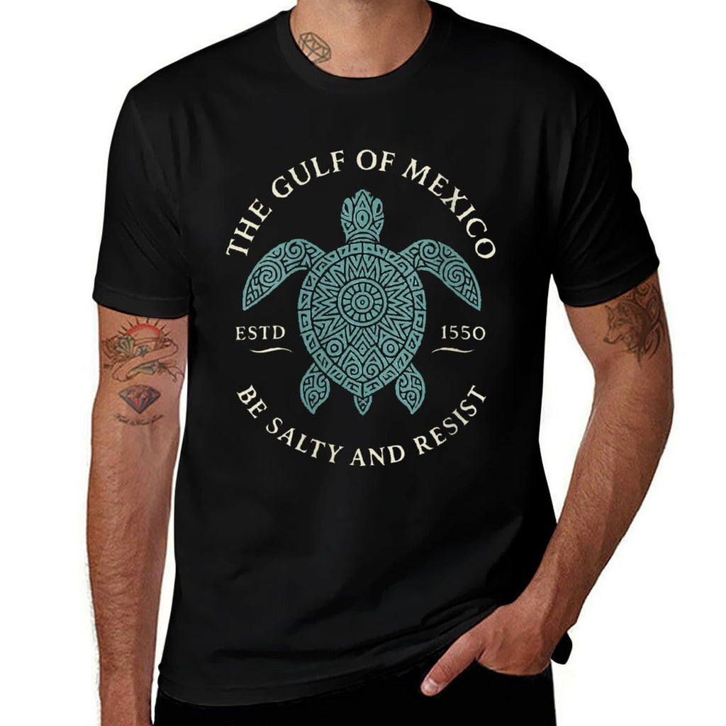 Womens The Gulf Of Mexico Est. 1550 Be Salty And Resist  Wrinkle-resistant T-Shirt