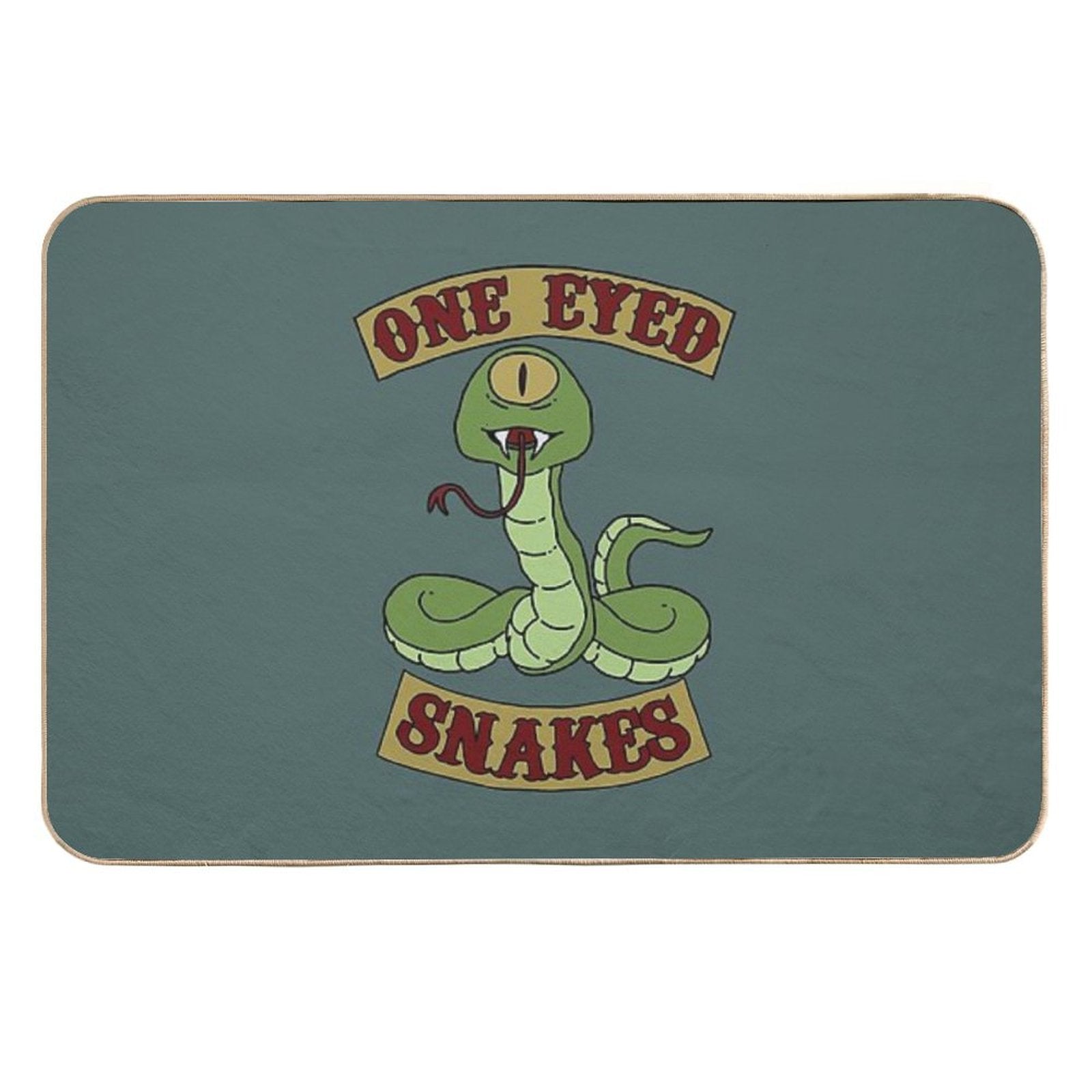 One Eyed Snakes  Easy To Clean Bath Mat