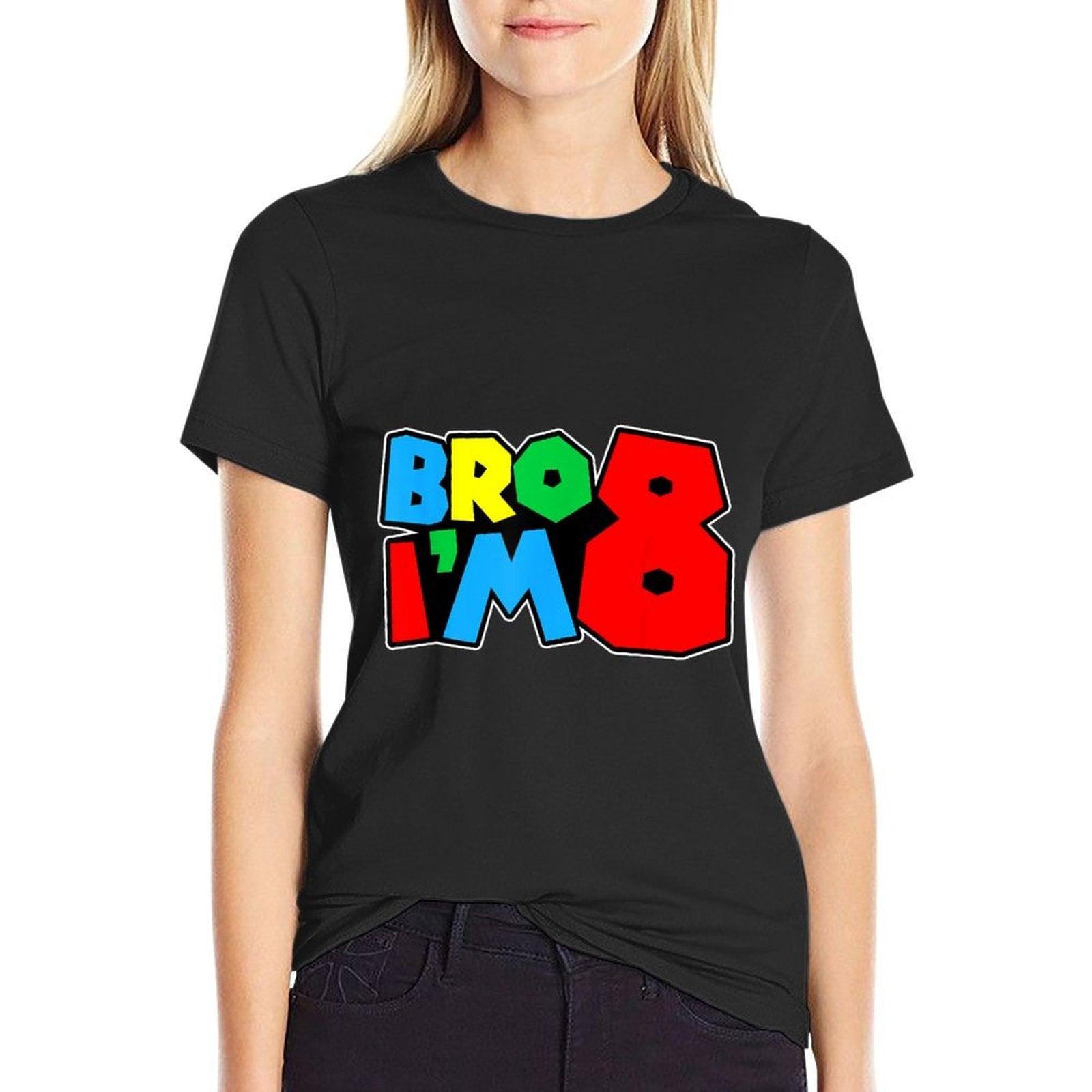 8th Birthday Boy Bro I’m 8 Year Old Video Gamer Eight Bday  Soft T-Shirt
