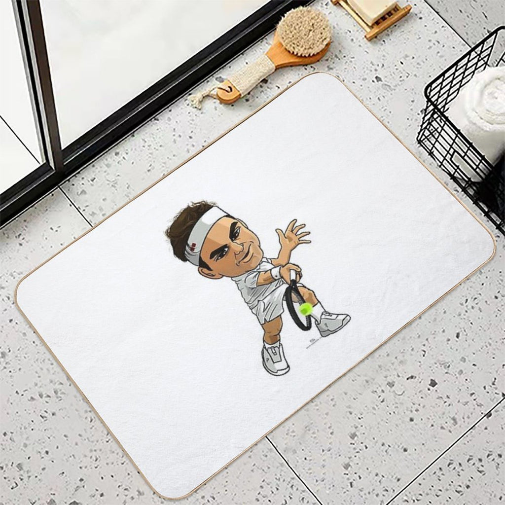 Roger Eyes on Ball  Absorbent Bath Mat