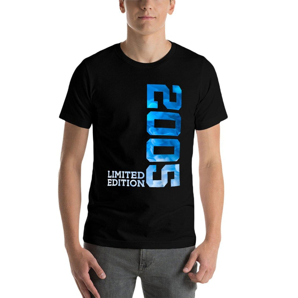 JAHRGANG 2005 OUTFIT 20 YEARS 20TH BIRTHDAY LIMITED EDITION Black Unisex-Adults Casual Modern Letter Print Small  Graphic-printed T-Shirt