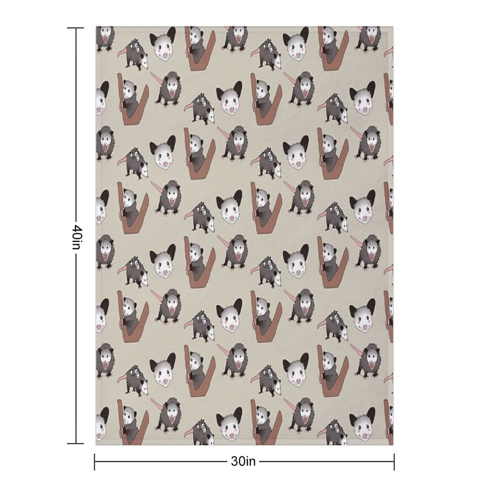 Opossums Pack Comfort Throw Blanket