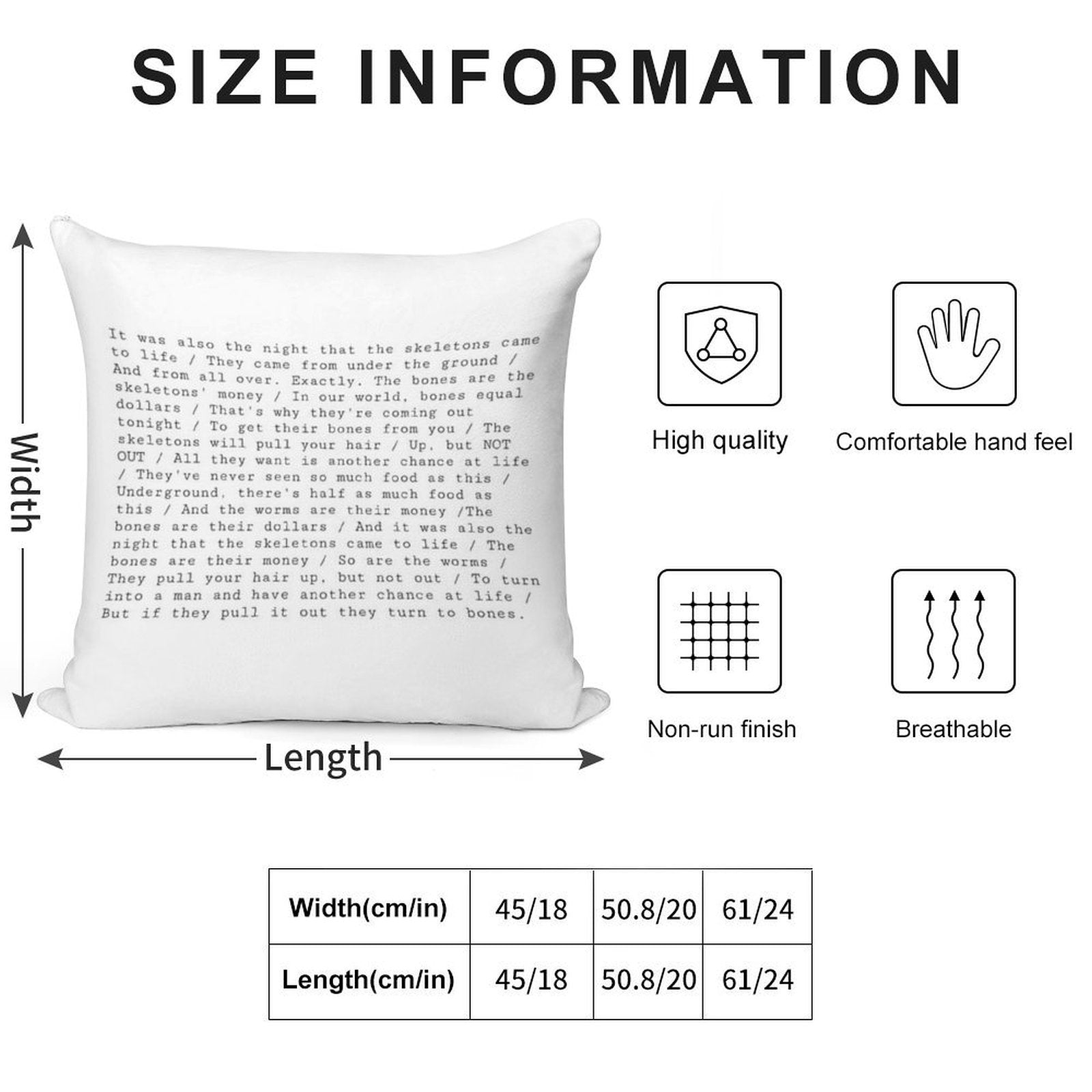The Night That The Skeletons Came to Life Soft Style Accent Throw Pillow