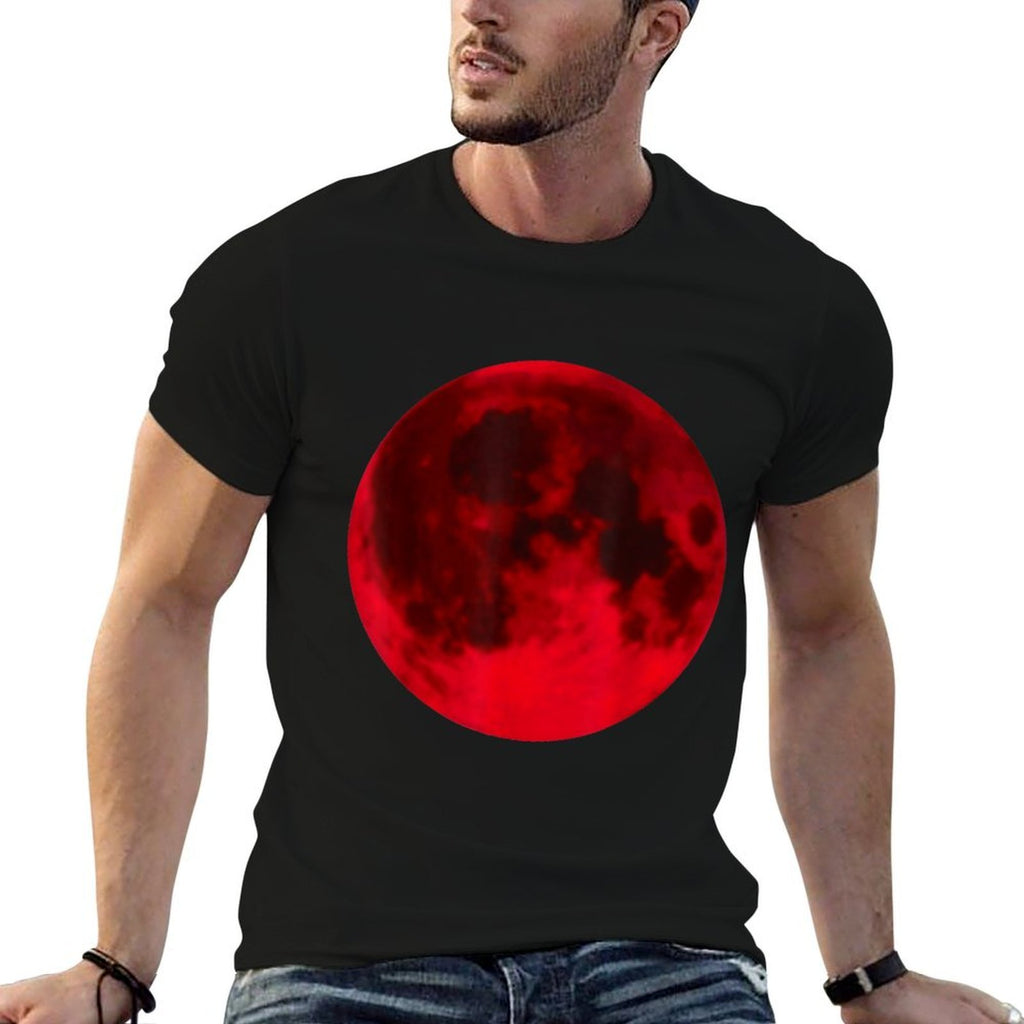 Full Moon Full Blood Red Moon  Trendy Pattern T-Shirt