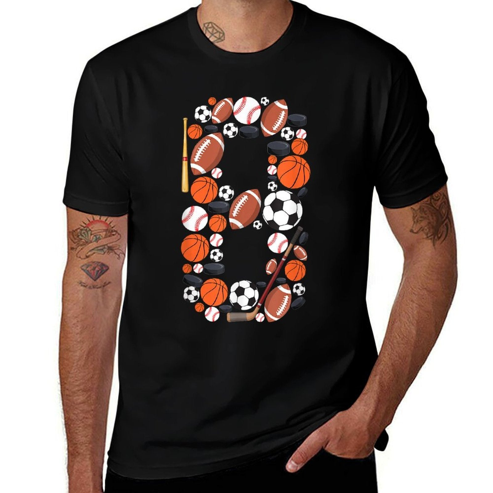 8th Birthday Boy Kids 8 Years Old Sports Baller  Wrinkle-resistant T-Shirt