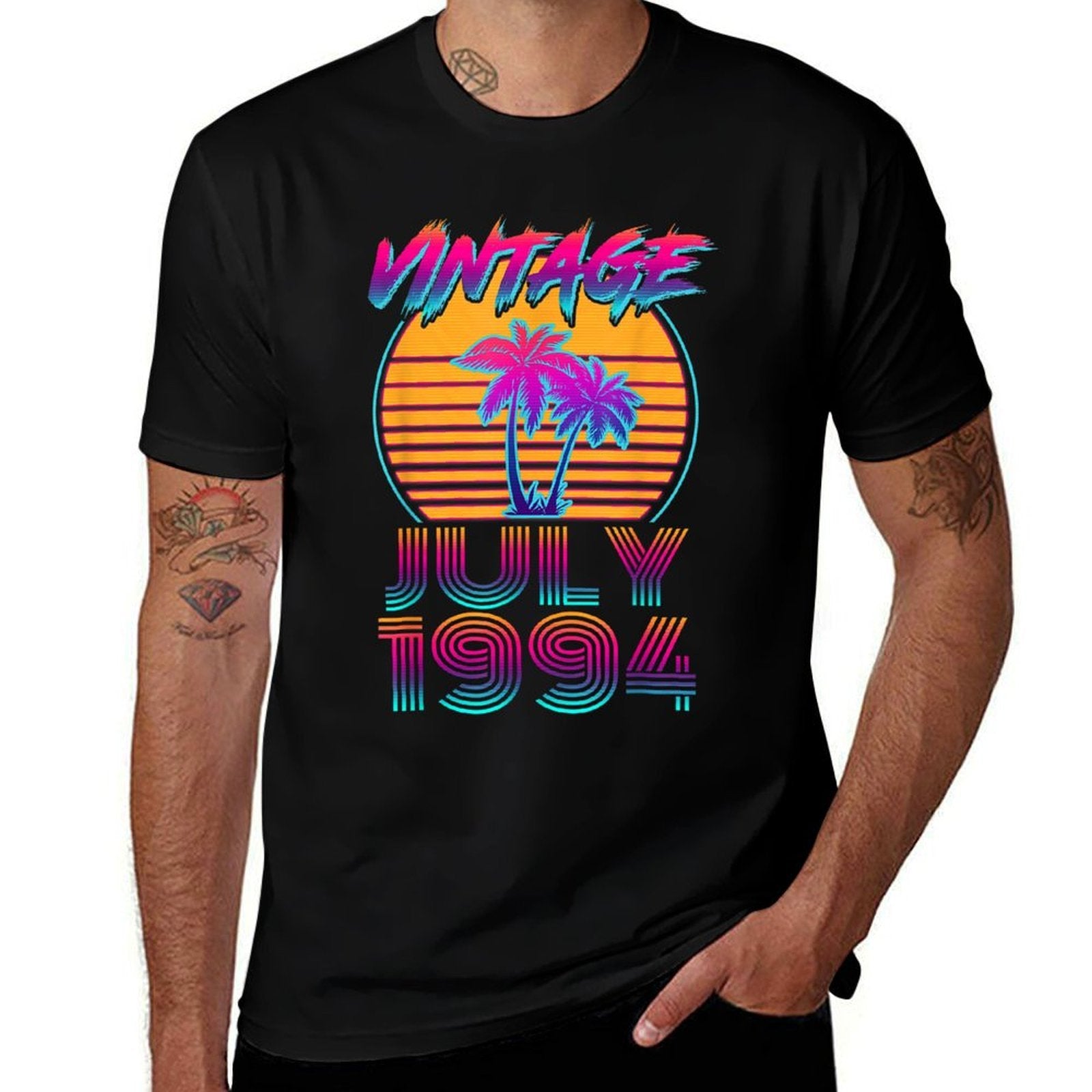 30 Years Old Retro Vintage 80s July 1994 30th Birthday  Vintage-inspired T-Shirt